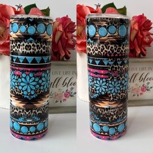 20oz Tumbler Aztec Pattern Sublimation (imperfection)